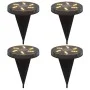 Luces solares suelo jardín con picos tierra blanco cálido 4 uds de , Iluminación de exterior - Ref: Foro24-4008196, Precio: 2...