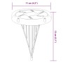 Solarleuchten für den Gartenboden mit Erdspießen in warmweiß, 4 Stück. von , Außenbeleuchtung - Ref: Foro24-4008196, Preis: 2...