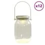 Außen-Solarleuchten aus Glas, 12 Stück, warmweiß. von , Außenbeleuchtung - Ref: Foro24-4008204, Preis: 99,80 €, Rabatt: %