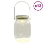 Außen-Solarleuchten aus Glas, 12 Stück, warmweiß. von , Außenbeleuchtung - Ref: Foro24-4008204, Preis: 101,40 €, Rabatt: %