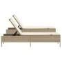 Liegestühle mit Kissen, 2 Stück, aus synthetischem Rattan in Beige. von , Liegen - Ref: Foro24-3261591, Preis: 314,98 €, Raba...