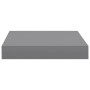 Set of 2 gray MDF floating wall shelves 23x23.5x3.8 cm by vidaXL, Shelves and shelves - Ref: Foro24-323845, Price: 24,18 €, D...