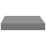 Set of 2 gray MDF floating wall shelves 23x23.5x3.8 cm by vidaXL, Shelves and shelves - Ref: Foro24-323845, Price: 23,53 €, D...