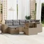 Set sofás de jardín 7 piezas y cojines ratán sintético beige de , Conjuntos de jardín - Ref: Foro24-3275299, Precio: 504,10 €...