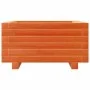 Solid pine wood planter in brown wax 50x50x26.5 cm by , Pots and planters - Ref: Foro24-847295, Price: 57,18 €, Discount: %