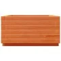 Solid pine wood planter in brown wax 50x50x26.5 cm by , Pots and planters - Ref: Foro24-847295, Price: 57,18 €, Discount: %