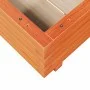 Solid pine wood planter in brown wax 50x50x26.5 cm by , Pots and planters - Ref: Foro24-847295, Price: 57,18 €, Discount: %