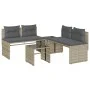 Garden sofa set 4 pieces with gray synthetic rattan cushions by , Garden sets - Ref: Foro24-4003883, Price: 287,46 €, Discoun...