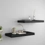Schwebende Wandregale 2 Stück MDF schwarz 50x23x3,8 cm von vidaXL, Regale und Regale - Ref: Foro24-323830, Preis: 41,27 €, Ra...