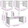 Gartensofagarnitur 4-teilig mit grauen Polstern aus synthetischem Rattan von , Gartensets - Ref: Foro24-4003883, Preis: 286,9...