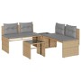 Garden sofa set with 4-piece synthetic rattan beige cushions by , Garden sets - Ref: Foro24-4003881, Price: 287,07 €, Discoun...