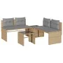 Garden sofa set with 4-piece synthetic rattan beige cushions by , Garden sets - Ref: Foro24-4003881, Price: 287,46 €, Discoun...