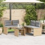 Garden sofa set with 4-piece synthetic rattan beige cushions by , Garden sets - Ref: Foro24-4003881, Price: 287,07 €, Discoun...