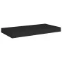 Floating wall shelves 2 units black MDF 50x23x3.8 cm by vidaXL, Shelves and shelves - Ref: Foro24-323830, Price: 40,22 €, Dis...