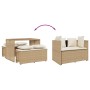 3-piece garden dining set with beige synthetic rattan cushions by , Garden sets - Ref: Foro24-4003906, Price: 250,87 €, Disco...