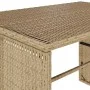 Garten-Essgruppe 3-teilig mit Kissen aus synthetischem Rattan in Beige. von , Gartensets - Ref: Foro24-4003906, Preis: 246,42...