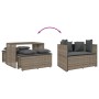 3-piece garden dining set with gray synthetic rattan cushions by , Garden sets - Ref: Foro24-4003904, Price: 245,71 €, Discou...