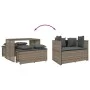 3-piece garden dining set with gray synthetic rattan cushions by , Garden sets - Ref: Foro24-4003904, Price: 245,82 €, Discou...