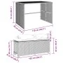 3-piece garden dining set with gray synthetic rattan cushions by , Garden sets - Ref: Foro24-4003904, Price: 245,82 €, Discou...