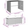 Set comedor de jardín 3 piezas con cojines ratán sintético gris de , Conjuntos de jardín - Ref: Foro24-4003904, Precio: 245,7...