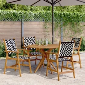 5-piece solid acacia wood garden dining set by , Garden sets - Ref: Foro24-3283573, Price: 408,33 €, Discount: %