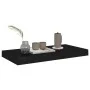 Floating wall shelves 2 units black MDF 50x23x3.8 cm by vidaXL, Shelves and shelves - Ref: Foro24-323830, Price: 40,22 €, Dis...