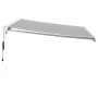 Einziehbares Markisendach aus Aluminium und Stoff in Anthrazitgrau und Weiß, 4,5x3 m. von , Markisen - Ref: Foro24-3216136, P...