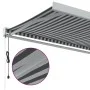 Toldo retráctil aluminio y tela gris antracita y blanco 4,5x3 m de , Toldos - Ref: Foro24-3216136, Precio: 737,50 €, Descuent...