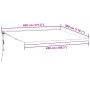 Einziehbares Markisendach aus Aluminium und Stoff in Anthrazitgrau und Weiß, 4,5x3 m. von , Markisen - Ref: Foro24-3216136, P...
