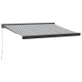 Einziehbares Markisendach aus Aluminium und anthrazit-weißem Stoff, 3,5x2,5 m. von , Markisen - Ref: Foro24-3216129, Preis: 5...