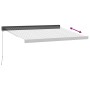 Toldo retráctil aluminio y tela antracita y blanco 3,5x2,5 m de , Toldos - Ref: Foro24-3216129, Precio: 505,84 €, Descuento: %