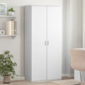 Engineered wood shoe cabinet in white, 80x39x178 cm by , Shoe racks and shoe organizers - Ref: Foro24-3276672, Price: 198,20 ...