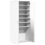 Engineered wood shoe cabinet in white, 80x39x178 cm by , Shoe racks and shoe organizers - Ref: Foro24-3276672, Price: 198,20 ...