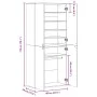 Engineered wood shoe cabinet in white, 80x39x178 cm by , Shoe racks and shoe organizers - Ref: Foro24-3276672, Price: 198,20 ...