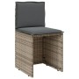 Sillas y mesita de jardín con cojines 3 piezas ratán PE gris de , Conjuntos de jardín - Ref: Foro24-4003876, Precio: 203,21 €