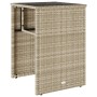 Gartenmöbel-Set 3-teilig aus synthetischem Rattan mit grauen Kissen von , Gartensets - Ref: Foro24-4003874, Preis: 198,37 €, ...