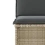 Garden set 3 pieces synthetic rattan chairs and table with gray cushion by , Garden sets - Ref: Foro24-4003874, Price: 198,60...