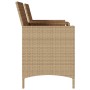 Zweier-Gartensofa mit Tisch und Kissen aus beigem PE-Rattan. von , Outdoor-Sofas - Ref: Foro24-4003888, Preis: 143,37 €, Raba...