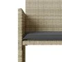 Garden sofa 2 seats with table and stools in light gray PE rattan by , Outdoor sofas - Ref: Foro24-4003895, Price: 190,56 €, ...