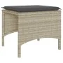 Garden sofa 2 seats with table and stools in light gray PE rattan by , Outdoor sofas - Ref: Foro24-4003895, Price: 190,56 €, ...