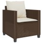 Gartenstühle und Tischchen mit Kissen, 3-teilig, aus braunem PE-Rattan. von , Gartensets - Ref: Foro24-4003897, Preis: 236,75...