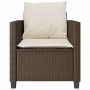 Sillas y mesita de jardín con cojines 3 piezas ratán PE marrón de , Conjuntos de jardín - Ref: Foro24-4003897, Precio: 236,64 €