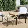 Stackable garden coffee tables 2 pcs brown and black steel by , Garden tables - Ref: Foro24-4009307, Price: 101,47 €, Discoun...