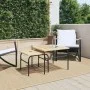 Stackable garden coffee tables 2 pcs brown and black steel by , Garden tables - Ref: Foro24-4009307, Price: 101,47 €, Discoun...