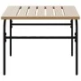 Stackable garden coffee tables 2 pcs brown and black steel by , Garden tables - Ref: Foro24-4009307, Price: 101,47 €, Discoun...