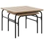 Stackable garden coffee tables 2 pcs brown and black steel by , Garden tables - Ref: Foro24-4009307, Price: 101,47 €, Discoun...