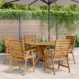 6-piece solid acacia wood garden dining set by , Garden sets - Ref: Foro24-3283567, Price: 534,86 €, Discount: %