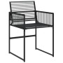 5-piece black synthetic rattan garden dining set by , Garden sets - Ref: Foro24-3295048, Price: 295,62 €, Discount: %