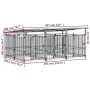 Outdoor dog kennel with steel roof 5.63 m² by , Dog kennels and fences - Ref: Foro24-3124590, Price: 759,06 €, Discount: %
