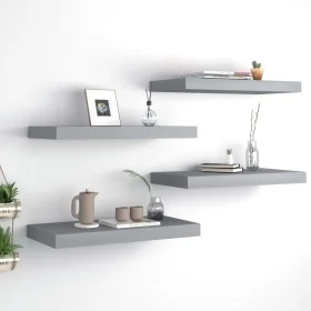 Floating wall shelves 4 pcs MDF gray 50x23x3.8 cm by vidaXL, Shelves and shelves - Ref: Foro24-323852, Price: 48,84 €, Discou...